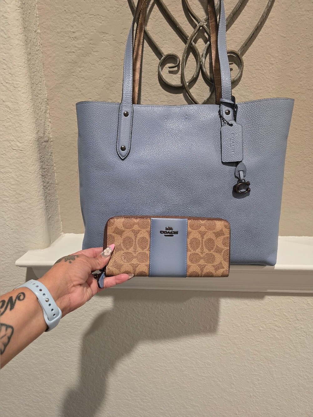Coach Tote with matching wallet